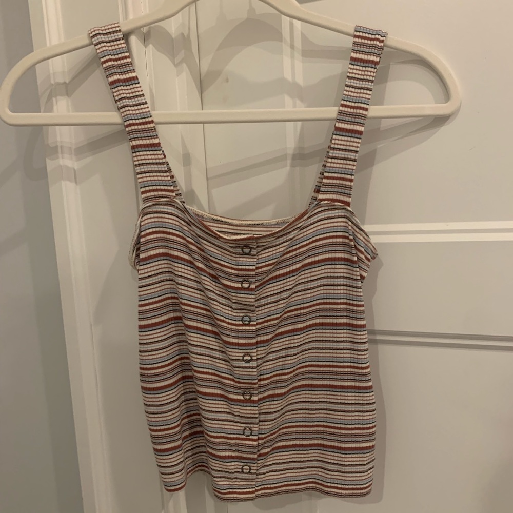 colorful striped tank size: s/xs